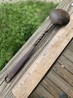 Rare Early Mid 17th Ct 1st Settlement Wrgt Iron Early Work Decorated Twist Spoon