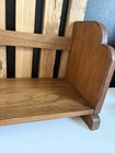 Vintage Solid Wood Book Trough Desk Top Shelf Cottage Farm House