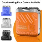 Portable Rotary Dual Ring Electric Shaver Men Travel Mini Shaver Double Floating