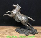 7 8  old Chinese Bronze Gilt Fengshui 12 Zodiac Year Animal Horse Statue