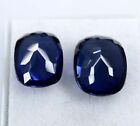 17 50 Ct Natural Kashmiri Blue Sapphire Cushion Certified Loose Gemstone Pair
