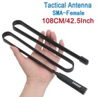 Abbree Ham Radio Antenna 42 5-inch Long Range Sma-female Dual 42 5 In  Black