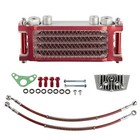 New Universal Motorcycle Oil Cooler Cooling Radiator Engine Kit For Crf Xr Klx
