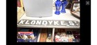 Victorian Cast Iron Street Name Sign     Klondyke St Display man Cave gold Rush