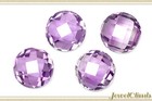 Affordable Pink Amethyst Chessboard-cut Loose Stone   9mm Round 