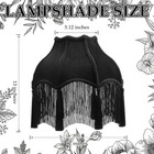 Victorian Scallop Lamp Shade Vintage Large 6  Top X 12  Bottom X 13  High Replac
