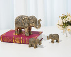Small Elephant Statue Home Decor  Symbol Of Luck And Prosperity  4 Inch Resin An