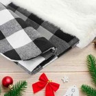  Christmas Stockings With Initials  20 Inch Large Black White Buffalo Black - A