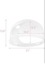 Rovsun Acrylic Cotton Candy Machine Cover 21 Inch  Dome Bubble Shield