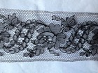 Stunning Antique Handmade Chantilly Lace Insertion 250cm By 9 5cm