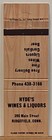 Hyde s Wines   Liquors Ridgefield Ct Connecticut Vintage Matchbook Cover