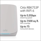 Netgear - Orbi 750 Series Ax5200 Tri-band Mesh Wi-fi 6 System  3-pack  - White