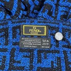 Vintage Fendi Blue Zucca Scarf