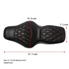 Red Stitch Full Set One-piece Seat For Harley Electra Glide Road Glide 1997-2007