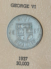 Fiji Complete Type Set   Dansco Album X103 Collection 1934-1978 Keys 1936 Silver