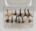 Set Of 12 Vintage Dan Bailey s Fly Fishing Flies W original Case Montana