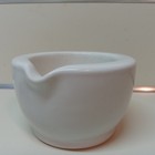 Vintage Coors Small Heavy Porcelain Apothecary Lab Mortar Pestle 520-0a Usa