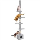 Floor-to-ceiling Cat Tree Tower Height Adjustable W  Condo   Scratching Posts