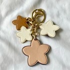 Coach Tea Rose Wildflower Cherry Blossom Flower Keychain Pink Key Ring Charm
