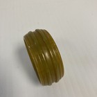 Mcm Bakelite   Catalin Green   Yellow Marbled Napkin Ring   65  Width F6-82