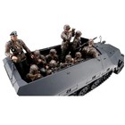 1 16 Torro German Sd  Kfz  251 1 Ausf  D Halftrack Crew Set 12 Figures Autumn