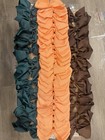 Lot Of 45 Hair Bows Brown Green Orange Grosgrain Ribbon Clips Bulk Set Girls   