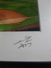 Fenway Park Boston Watercolor Art Print Signed Dated 2017 Framed Red Sox