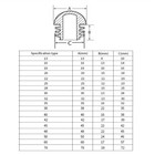 Black white Domed Round Plastic Blanking End Caps Tube Pipe Inserts Plug 16-76mm