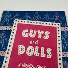 Vintage 1950s Guys And Dolls Musical Playbill Rare Play Booklet Actors Photos