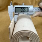 Veg Tan Full Grain Leather Cowhide Precut Tooling Hide 3 5mm White 12x18 In