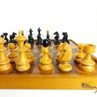 Vintage Wooden Vienna Coffee House Chess Set Hungary C  1930s - Large Size