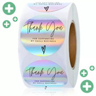     10pcs Thank You For Supporting My Business Decals Seals Labels Craft Stickers 