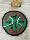 Vintage Boy Scout Patches And Medal Marquette Trail
