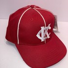 Kc Kansas City Monarchs Negro League Embroidered Baseball Hat Red Cap Pepsi