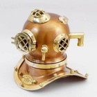 Us Navy Mark V Brass Antique Maritime Marine Deep Sea Divers Diving Helmet Gift