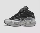 Reebok Question Mid Motorsports Silver Black Gx7925 Mens Size