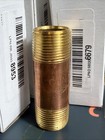 Lot Of 3 Male Threaded Red Brass Pipe Nipples 3  X 1 