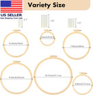 6 Pieces Embroidery Hoops 3 Inch To 10 Inch Cross Stitch Hoop Small Embroidery H