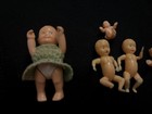 Vintage Miniature Dollhouse Dolls Set Of 5