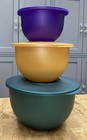 Tupperware Impressions Bowl Set Of 3-several Color Choices-u-pick-new-ship Incl