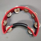 Red Rhythm Tech Crescent Tambourine Handheld Solo Practice Double Row Usa Made