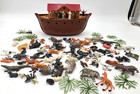 Marx Noah s Ark Playset Ark Boat W animals People Trees Incomplete Set Vtg