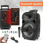    bow   8  Sub Bluetooth Speaker - Portable  Bass  Mic  Led  Remote - Party Pa