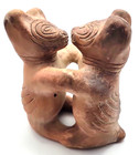 Handmade Dancing Colima Dogs Mexican Clay Folk Art Pottery
