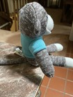 Dan Dee Sock Monkey With Red Apple Sweater 9  Plush Stuffed Animal 