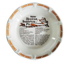 1983 Watkins Mexican Sombrero Pie Ceramic Deep Dish Pie Plate - W  Recipe Card