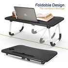 Adjustable Laptop Tray Lap Desk Stand Foldable Bed Table Notebook Tray Cup Slot