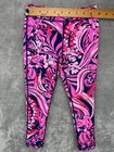 Lilly Pulitzer Girl s Luxletic Weekender Leggings Size S 4-5 Pink