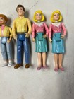 Playskool Vintage Dollhouse Doll Family Dolls Lot Of 6  Sister Girl Mom Dad Teen