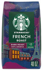 2 Packs Starbucks Dark French Roast Ground Coffee 40 Oz Each Pack   80 Oz